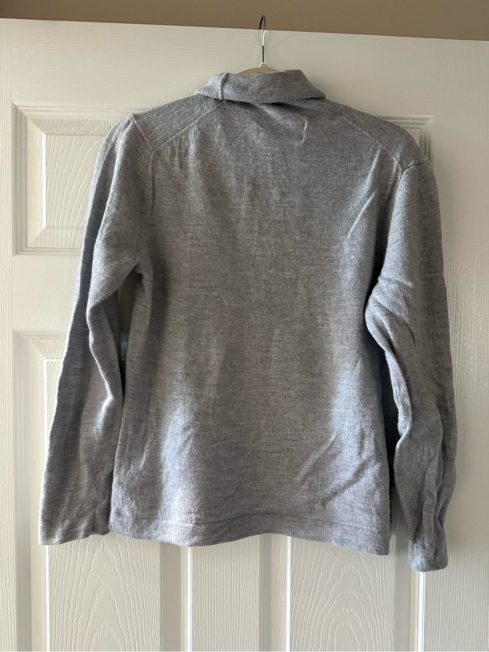 Women's Light Gray Turtleneck Sweater - Picture 3 of 5